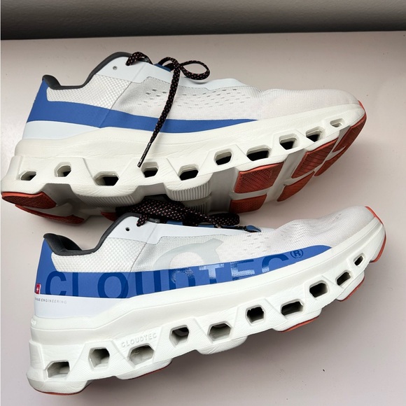 ON Cloudmonster Frost White Cobalt Blue Men\'s 9.5 main image 7